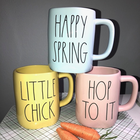 NEW Rae Dunn Easter Mug Trio